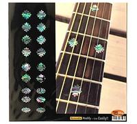 Inlaystickers Fret Markers per Chitarre, Basso e Ukuleles - Fiocchi di neve tradizionali - Abalone Mix, F-309SF-MX