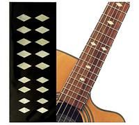 Inlaystickers Marcatori per chitarra, basso e ukulele, diamanti tradizionali, bianco invecchiato perla F-307DD-AWP