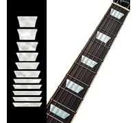 Inlaystickers - Pennarelli per chitarra e basso a forma di trapezoidale Les Paul Style Fret Markers - bianco perla