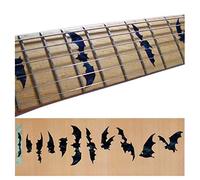 Inlaystickers - Pennarelli per chitarra e basso - Ali di pipistrello - Black Pearl F-021BW-BP