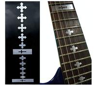 Inlaystickers - Pennarelli per chitarra e basso - Cross - Metallico F-070CR-MT