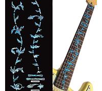 Inlaystickers - Pennarelli per chitarra, motivo: albero della vita, colore: blu abalone