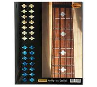 Inlaystickers UKF-247SD-AZ - Adesivi con intarsi per ukuleles, diamanti intagliati (2 colori)