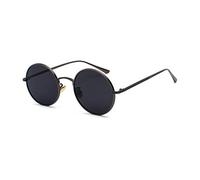 Inlefen Occhiali da sole circolari in metallo Occhiali da sole circolari vintage per uomo e donna