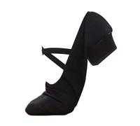 Inlefen Scarpe Basse con Tacco Basso Jazz di Danza Classica per Donna
