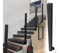 inless Steel ase s Railing Post - Colonna nera antivento pannello con raccordi il, balaustra moderna per piattaforme ir e dicembre