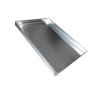 inless - Vassoio antigoccia in acciaio per lavatrice, vassoio multiuso per cucina e lavanderia, tappetino Feng per animali domestici, design senza foro, 40 x 30 x 4 cm / 15.7x11.8x1.6in