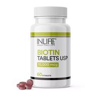 INLIFE Biotina 10000mcg Compresse | Vitamina B7 per Integratore per la...