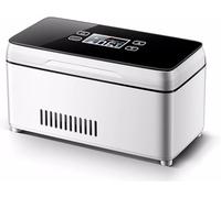 InLiMa GYJ Piccolo Frigorifero Ricaricabile Tramite USB, Frigorifero for insulina a Doppio Scopo for Mini Auto, medicinali refrigerati da 0 a 8 Gradi, Pulsante Display Digitale HD HY