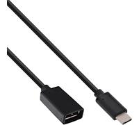 InLine 0.15m USB 3.1 A - USB 3.1 C cavo USB 0,15 m USB 3.2 Gen 2 (3.1 Gen 2) USB A USB C Nero