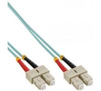 InLine 0.5m 2x SC - 2xSC cavo a fibre ottiche 0,5 m OM3 Turquoise,Black,Grey,Red,Yellow