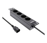 InLine 10" contatto di protezione a 4 vie connessione C14 senza Switch 16421J