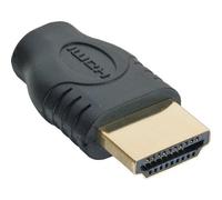 InLine 12489 Adattatore HDMI 19Pin Type-A, Nero