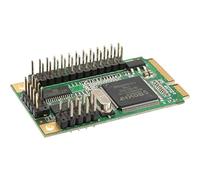 Inline 14060 Schede Pci-Express Mini I0 con 2 Porte Seriali Rs232 e 1 Porta Parallela Ieee1284 per Embedded-PC e Micro-PC, Nero