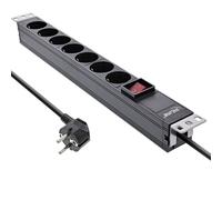 ITS 2 METRI Multipresa 19 a 7 vie, con interruttore, nero