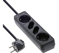 Inline - 16441 estensione - estensioni di corrente (1,5 m, nero, nero, 230v, 3500w)