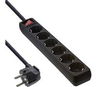 InLine 16463T prolunghe e multiple 3 m 6 Presa(e) AC Nero - Multiprese (3 m, 6 U