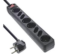 Inline - 16481s Estensione - Estensioni di Corrente (1,5 m, Nero, Nero, 230 v, w 3500)
