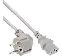 InLine 16651T cavo di alimentazione Grigio 1 m CEE7/7 Accoppiatore C13