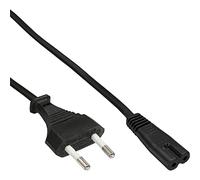 InLine® 16654I - Cavo di Alimentazione, Spina CEE7/16 Italia su Spina Euro 8 C7, Nero, 1,8 m