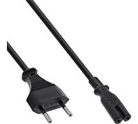 InLine 16654Q - Cavo di Alimentazione, Spina CEE7/16 Svizzera su Spina Euro 8 C7, Nero, 1,8 m