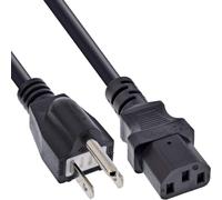 InLine 16655J Netzkabel Netzstecker Japan auf Kaltgerätestecker C13 5m
