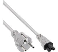 InLine 16656R cavo di alimentazione Grigio 0,5 m CEE7/7 Accoppiatore C5 - Cavi elettrici (0,5 m, Male connector/Female connector, CEE7/7, Accoppiatore C5, Grigio)