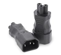 InLine 16723B - Adattatore di alimentazione IEC 60320 C14/C5, 3 poli per dispositivi freddi/notebook