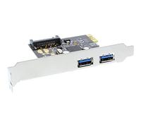 INL InLine® Scheda USB 3.0 aggiuntiva, 2x porte esterne, PCIe ( PCI-Express ),