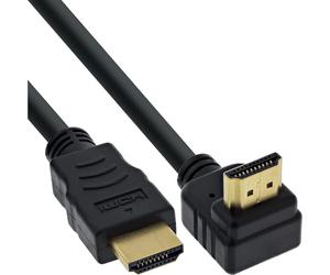 InLine 17033V - Cavo HDMI ad alta velocità con Ethernet, spina e connettore, 0,3 m, colore: Nero