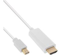 InLine 17176I - Cavo convertitore Mini DisplayPort a HDMI, 4K2K, con audio, 1,5 m, colore: Bianco