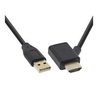 InLine 17600I Scambiatore di genere per cavi USB-A HDMI Nero - Nouvo