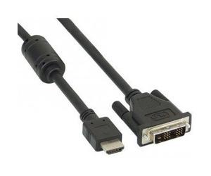 InLine 17663 cavo e adattatore video 3 m HDMI DVI-D Nero