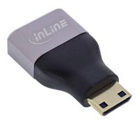 InLine 17991C adattatore per inversione del genere dei cavi HDMI A Mini HDMI C Nero Grigio