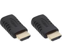 InLine 18332 Adattatore HDMI, Nero (Confezione da 2)