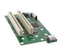 Inline 18410 Scheda Adattatore e Espansione Bus da PCI a PCIe, Nero