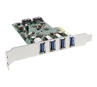 InLine Scheda USB 3.0 + SATA host controller, 4x USB 3.0 + 2x SATA 6Gb/s, PCIe (