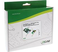 InLine® 18756 Scheda Audio 7.1, 192 kHz/24-Bit, PCIe, Toslink Digital in/out Incluso, Nero