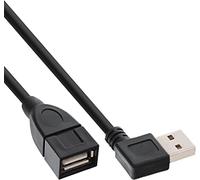 InLine Prolunga USB 2.0 34610R angolata tipo A 1 m nera