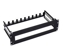 InLine® 19106A - Interruttore 3U, con guida scorrevole regolabile in profondità, 19"