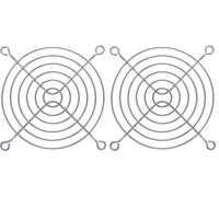 InLine 19551 Griglia in Metallo per Ventole da 92 x 92 mm, Cromato (Confezione da 2)