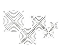 InLine 19552 Griglia in Metallo per Ventole da 120 x 120 mm, Cromato