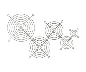 InLine 19552 Griglia in Metallo per Ventole da 120 x 120 mm, Cromato