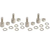 InLine 19785 Viti Unc 4/40 per Montaggio Cablotto Sub-D, Nero (Confezione da 2)