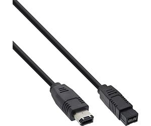 InLine 19898 Cavo FireWire Ieee1394, 6PIN Maschio a 9PIN Maschio, 800 MBit/S, 3M Nero
