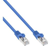 InLine 19947 Cavo Patch Lan, Sf/Utp, Cat.5E, 0.3 m, Blu