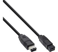 InLine 20028 Cavo FireWire Ieee1394, 6PIN Maschio a 9PIN Maschio, 800 MBit/S, 1M Nero
