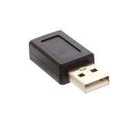 InLine 20097 Adattatore USB 2 Type-A Maschio a Mini USB 2 Type-B Femmina, Nero