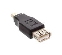 InLine 20098 Adattatore USB 2 Type-A Femmina a Mini USB 2 Type-A Maschio, Nero