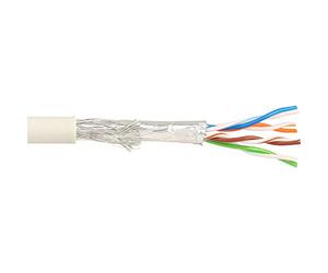 InLine 20267 Cavo LAN Cat.5E, S/FTP, 4 x 2XAWG 26/7 Flessibile, CCA Lega Rame/Alluminio, Guaina PVC, Pull-Out Box 300M Grigio